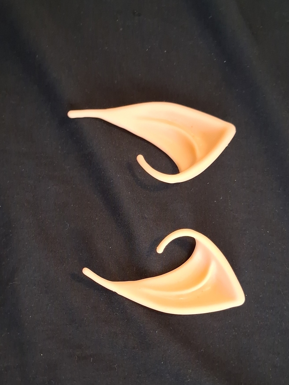 Silicone Peach Colored-women Elf Ears For Halloween Costumes